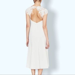 SALE New BHLDN x Amsale Arcady Lace Crepe Wedding Midi Dress